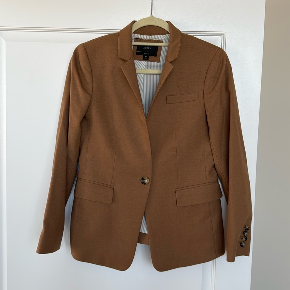 J Crew Regent blazer in camel color in size 4P - Great condition